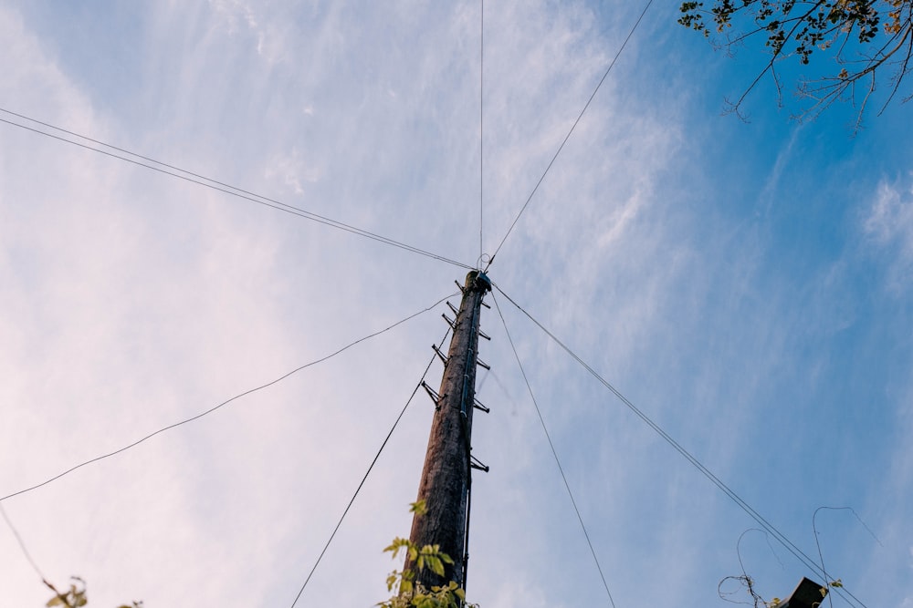 a power line tower