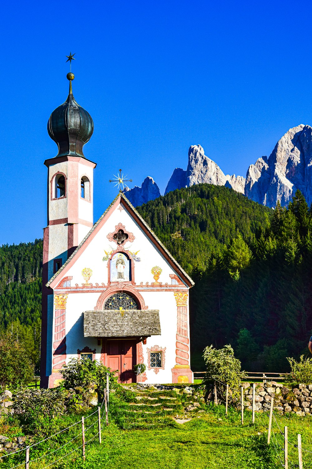 a church in the mountains