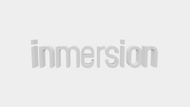 The word 'immersion' is rendered in 3D with a light shadow effect, set against a plain white background.