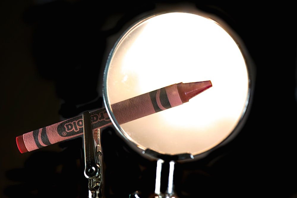 a close-up of a magnifying glass