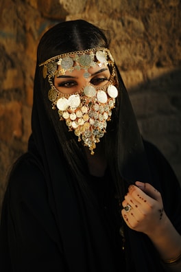 a person wearing a mask