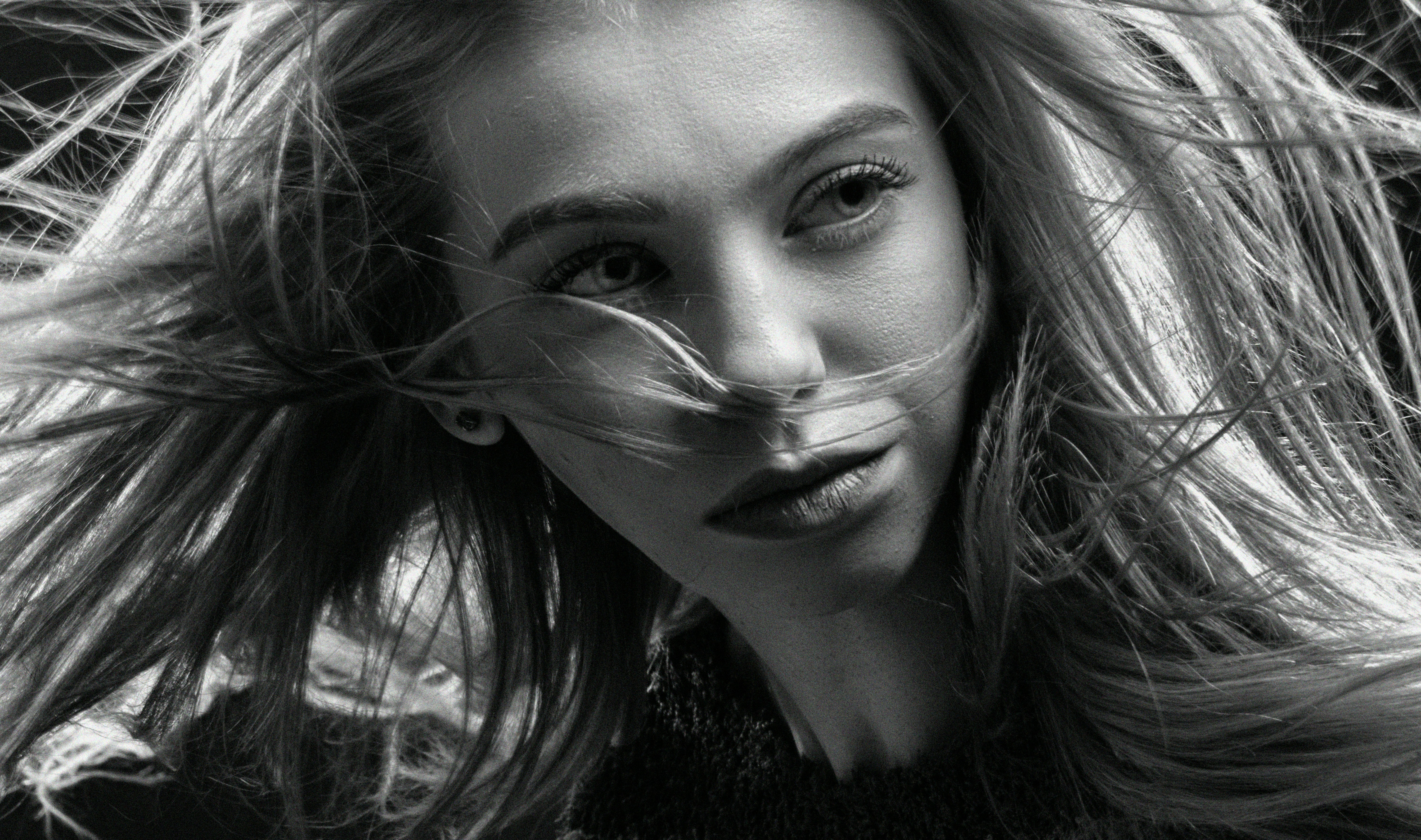 Behind the scenes screen showing AI personality design workflow for a digital Instagram model