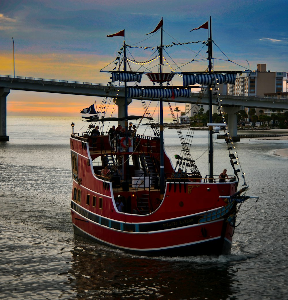 a boat in the water