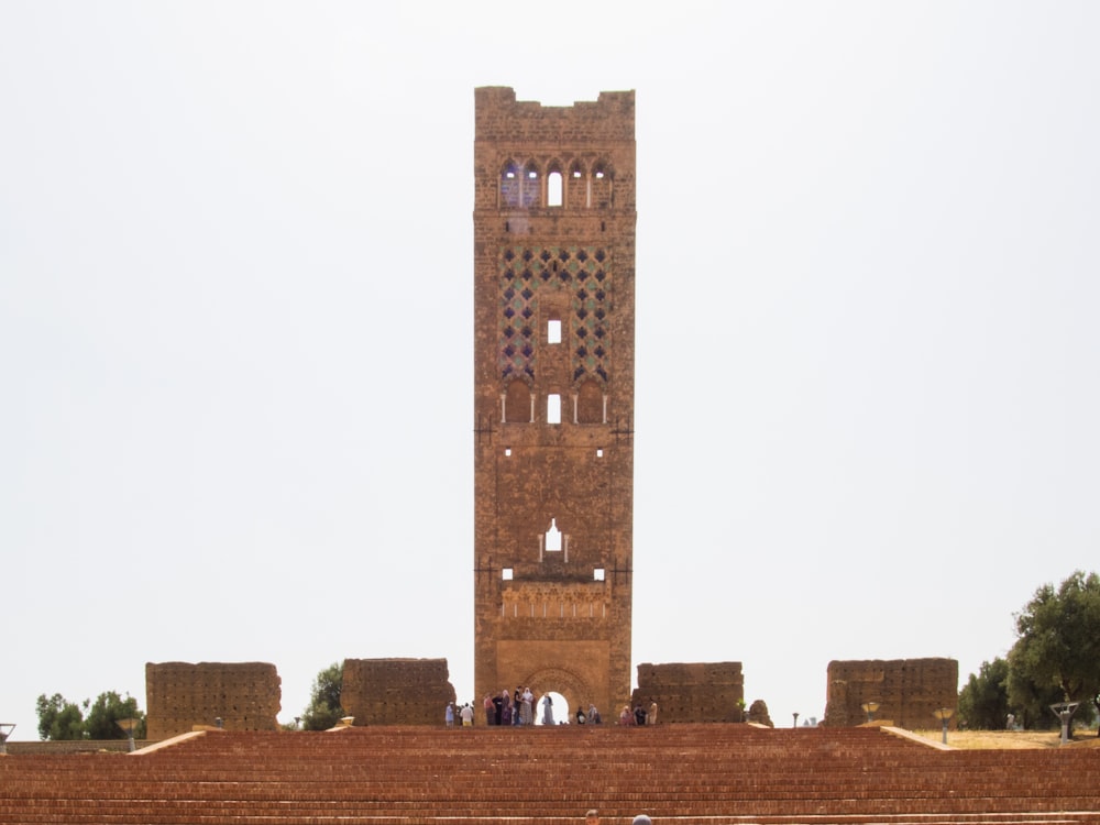 a tall brick tower