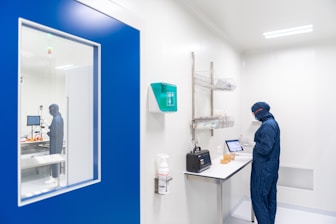 a man in a lab coat