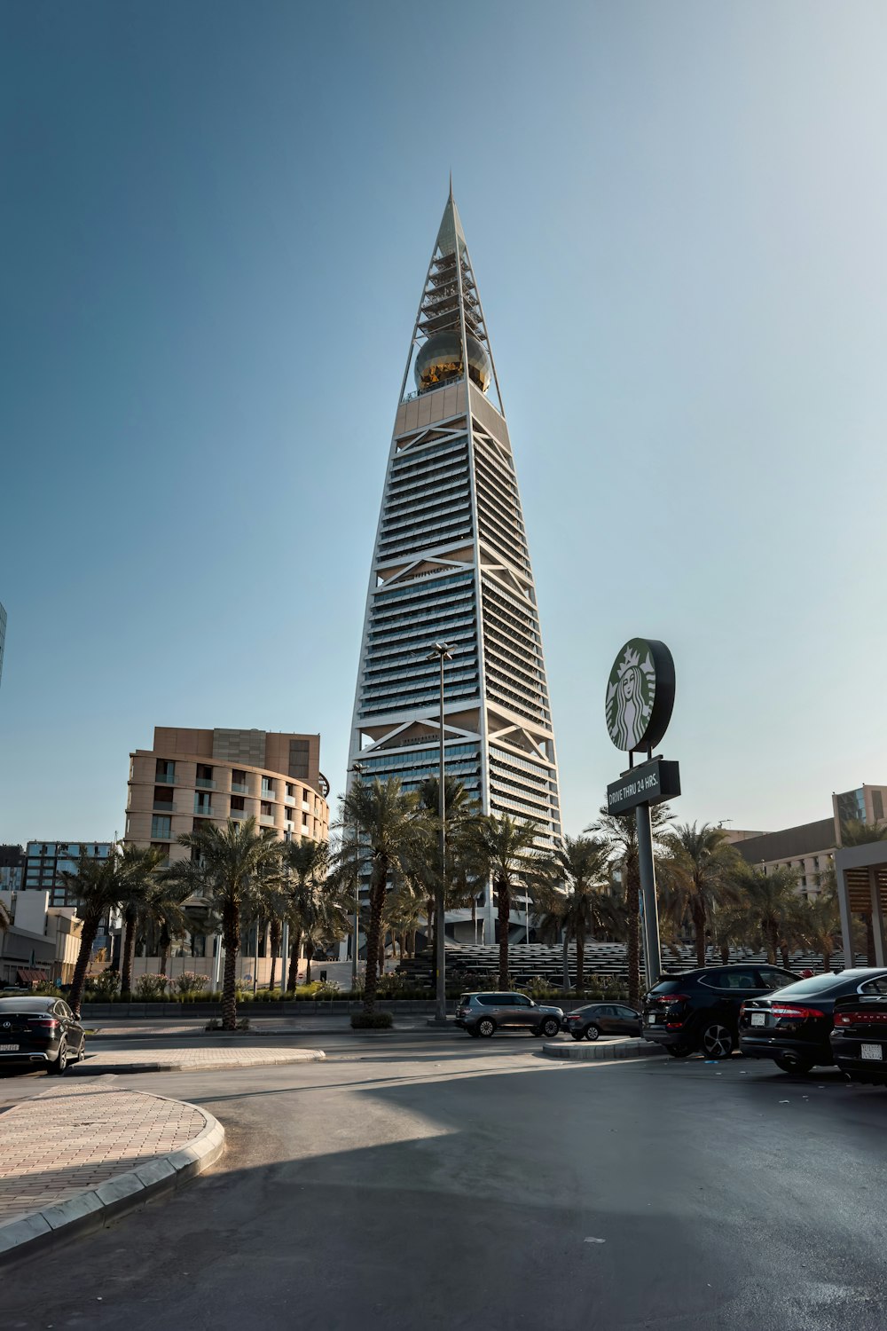 a tall building with a pointy top