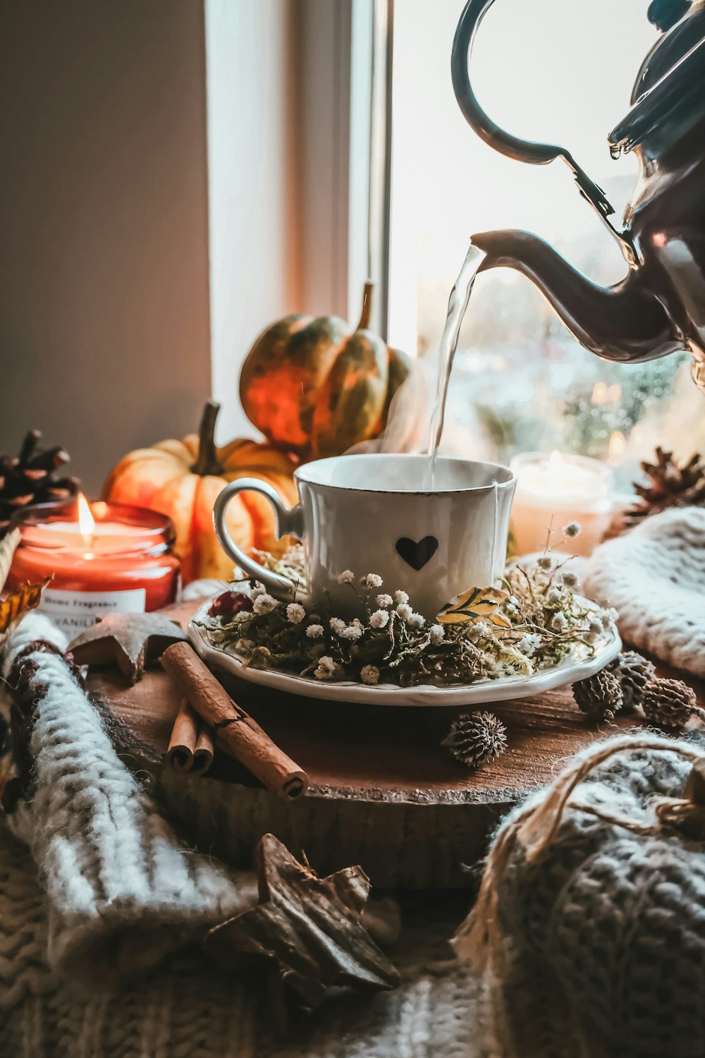 a bowl of food on a table