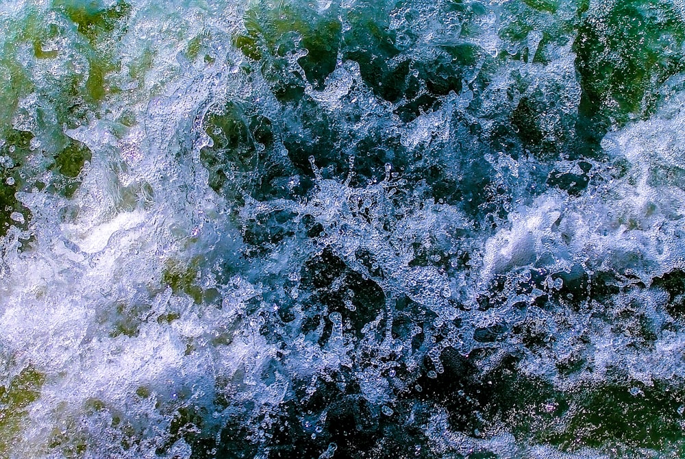 a close-up of some water