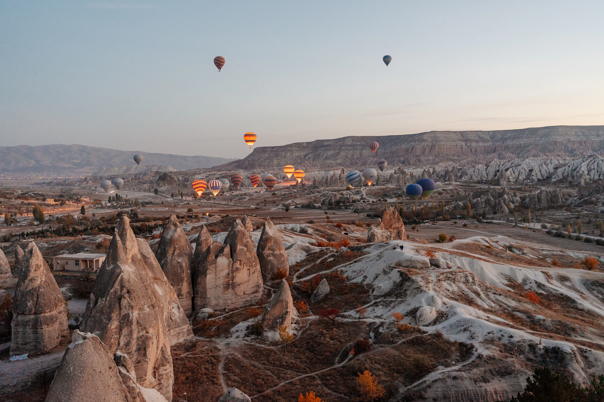 Hot air balloons over Cappadocia, Turkey