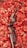 A black and red recurve bow is placed on a bed of vibrant red and orange autumn leaves. The leaves create a contrasting background that makes the bow stand out with its sleek design.