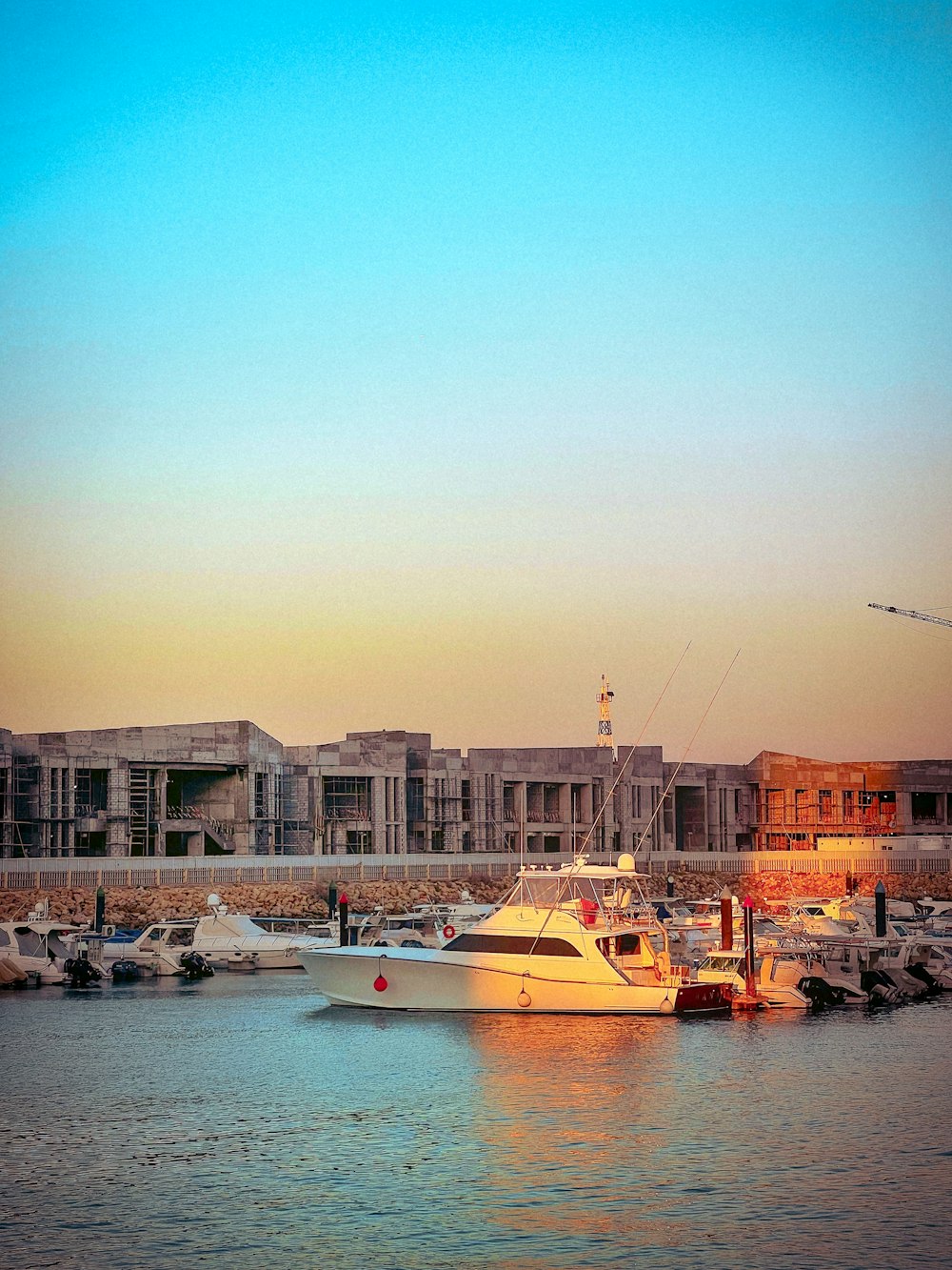 a boat docked at a pier