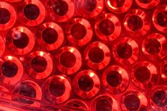a group of red candles