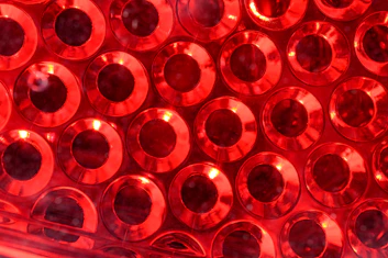 a group of red candles