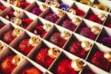a tray of chocolates
