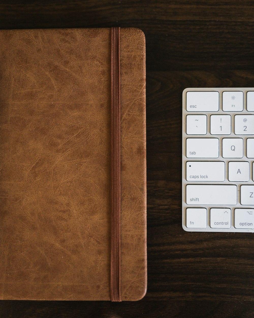 a wooden board with a keyboard