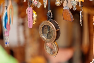 a gold watch on a chain