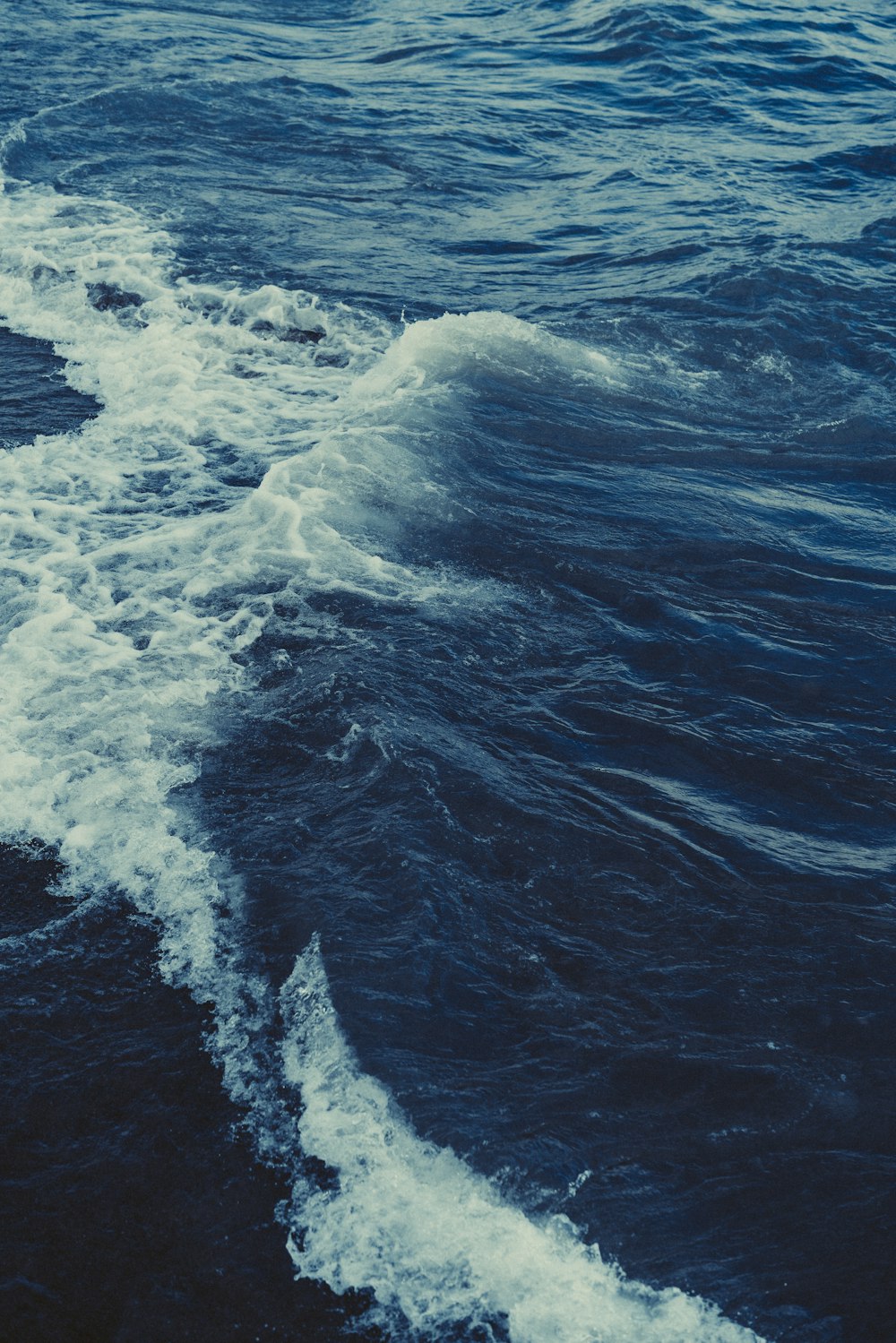 waves crashing on a beach