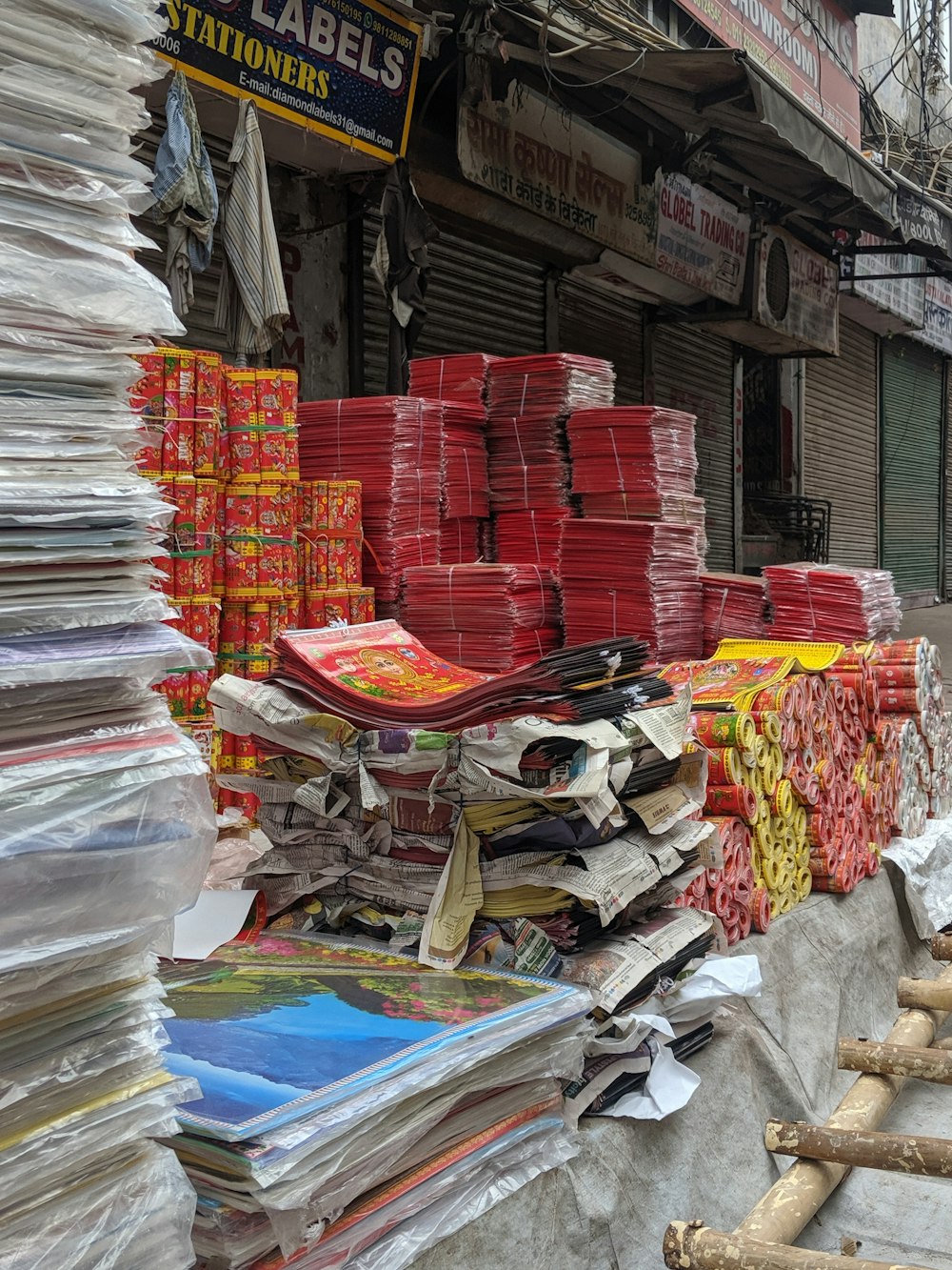 a pile of books