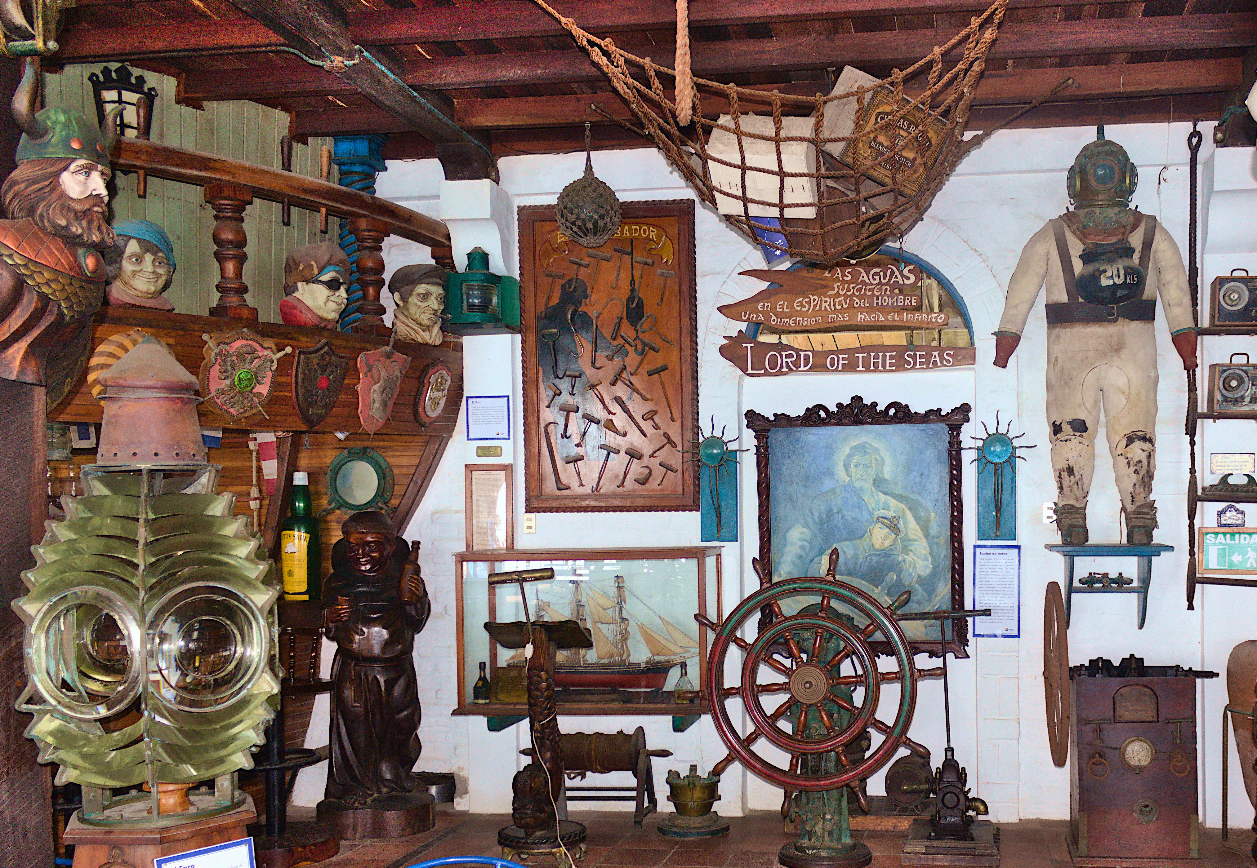 a room is filled with antique items