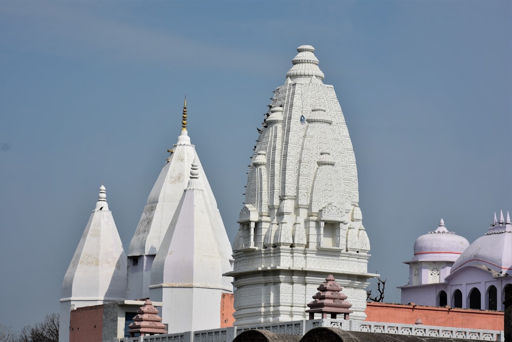 a group of white buildings