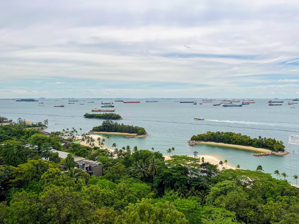 a group of islands surrounded by water