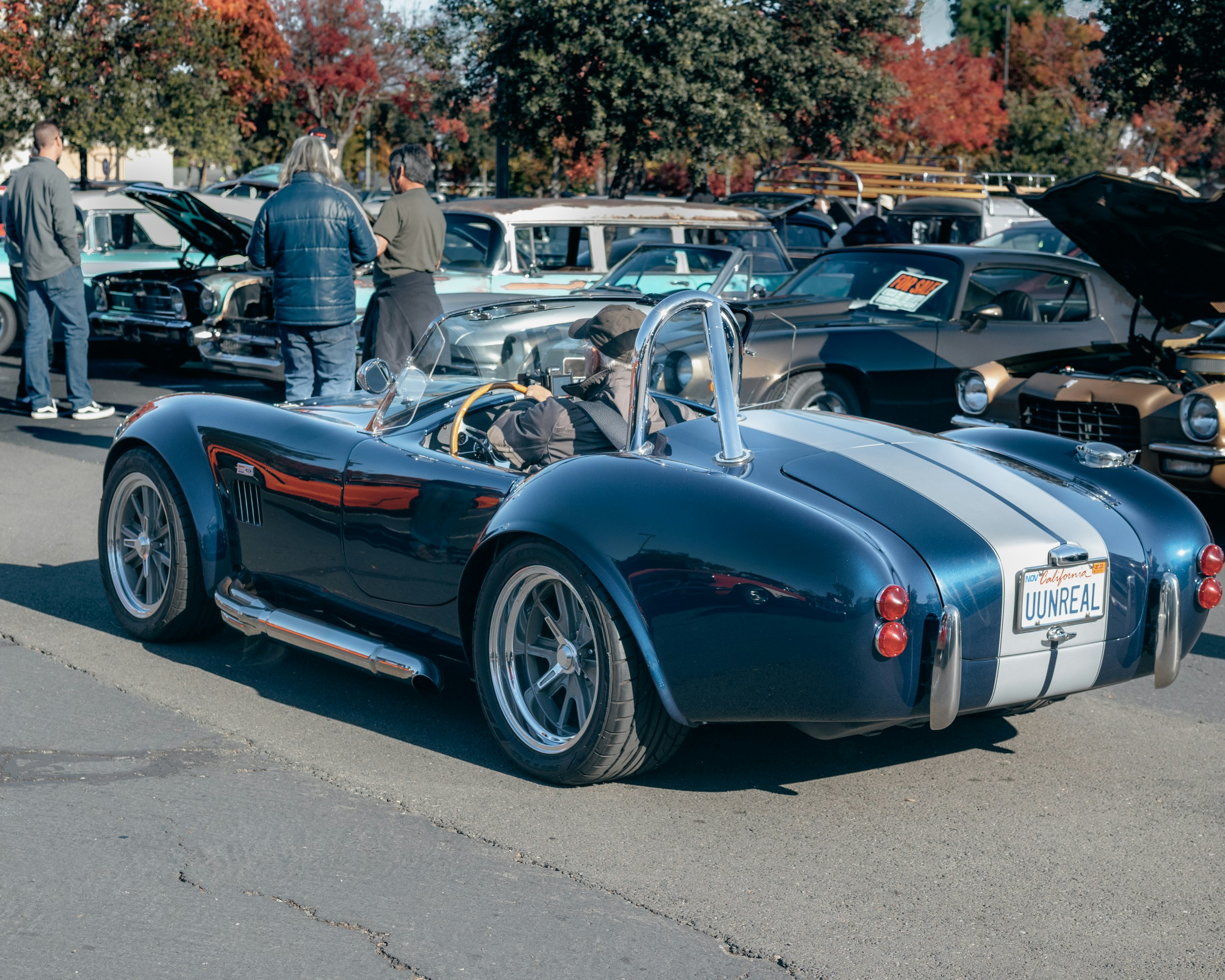 駐車中の車のグループ