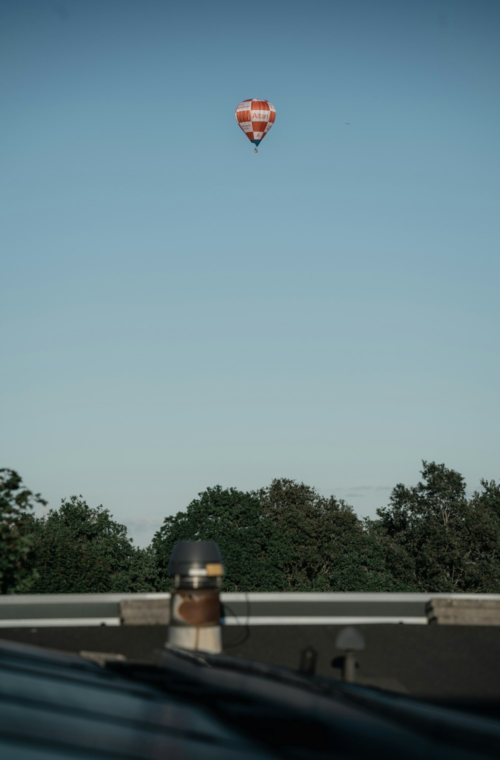 a hot air balloon in the sky