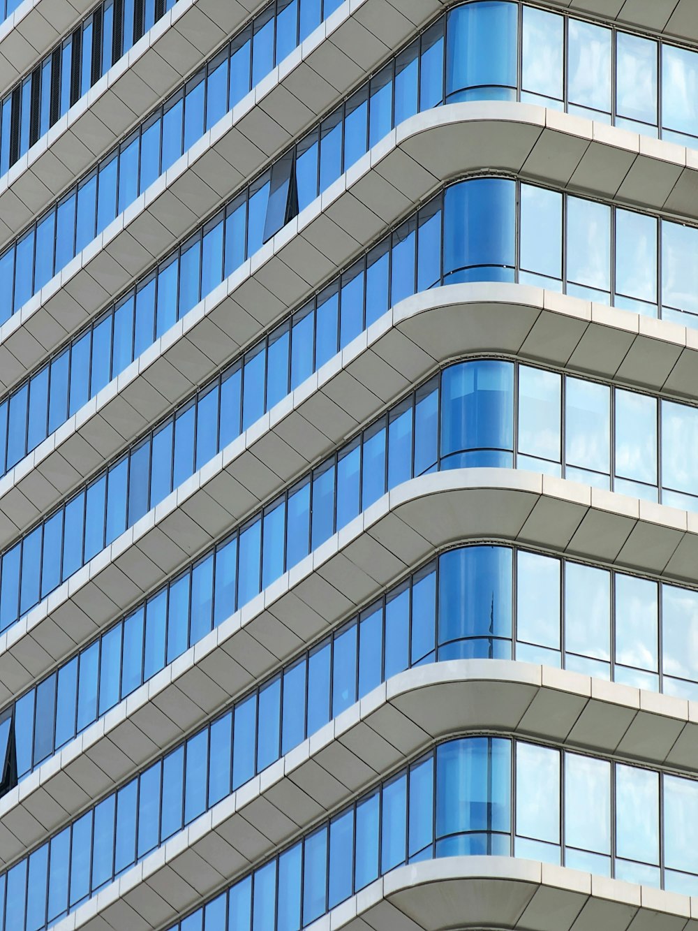 a building with many windows