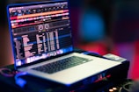 a laptop on a desk