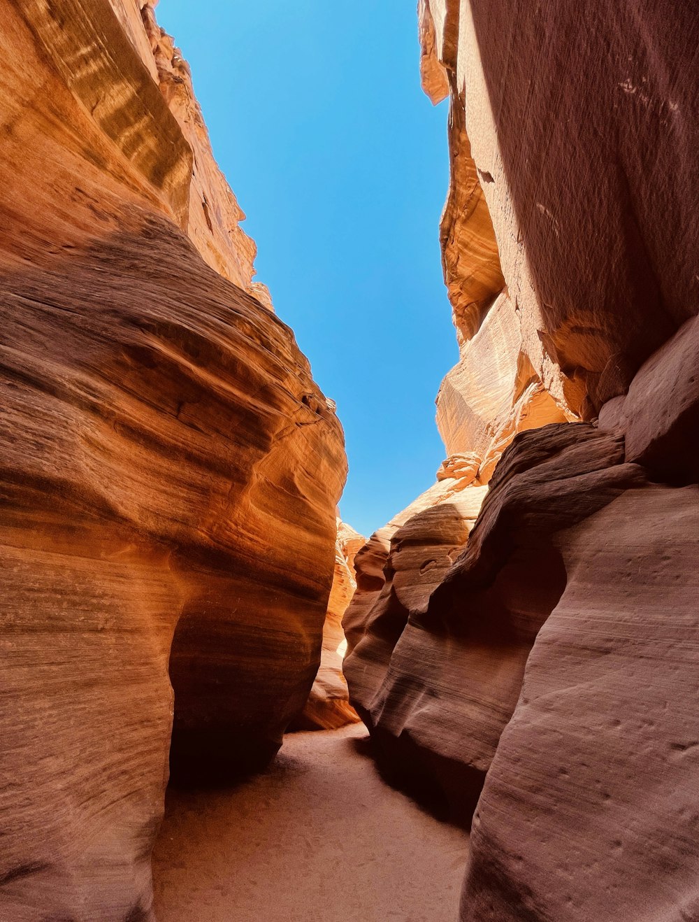 a close-up of some red rock formations