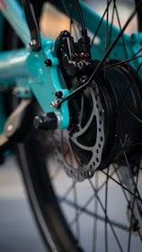 a close up of a bicycle tire