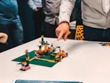 a person building a building