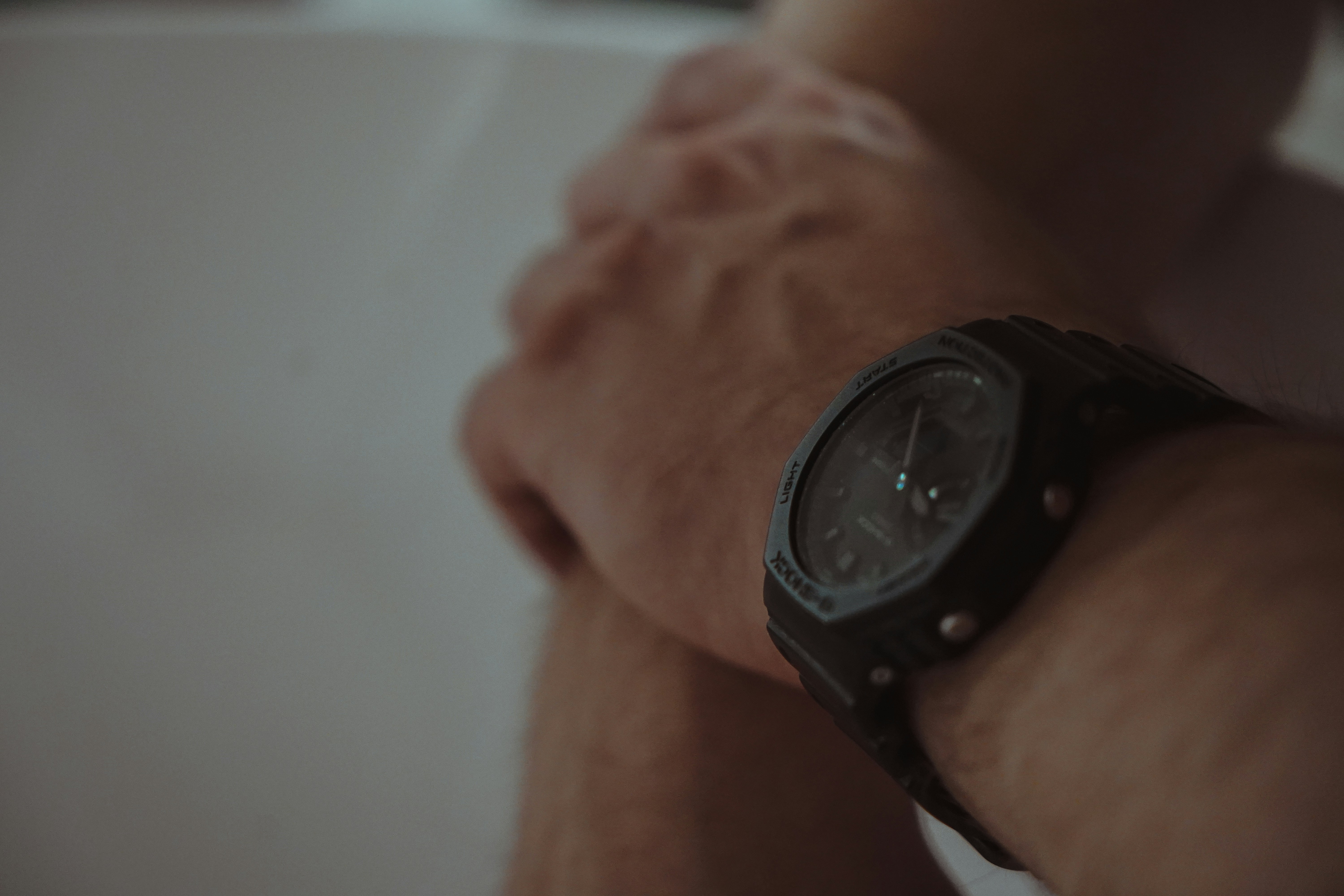 a person wearing a watch