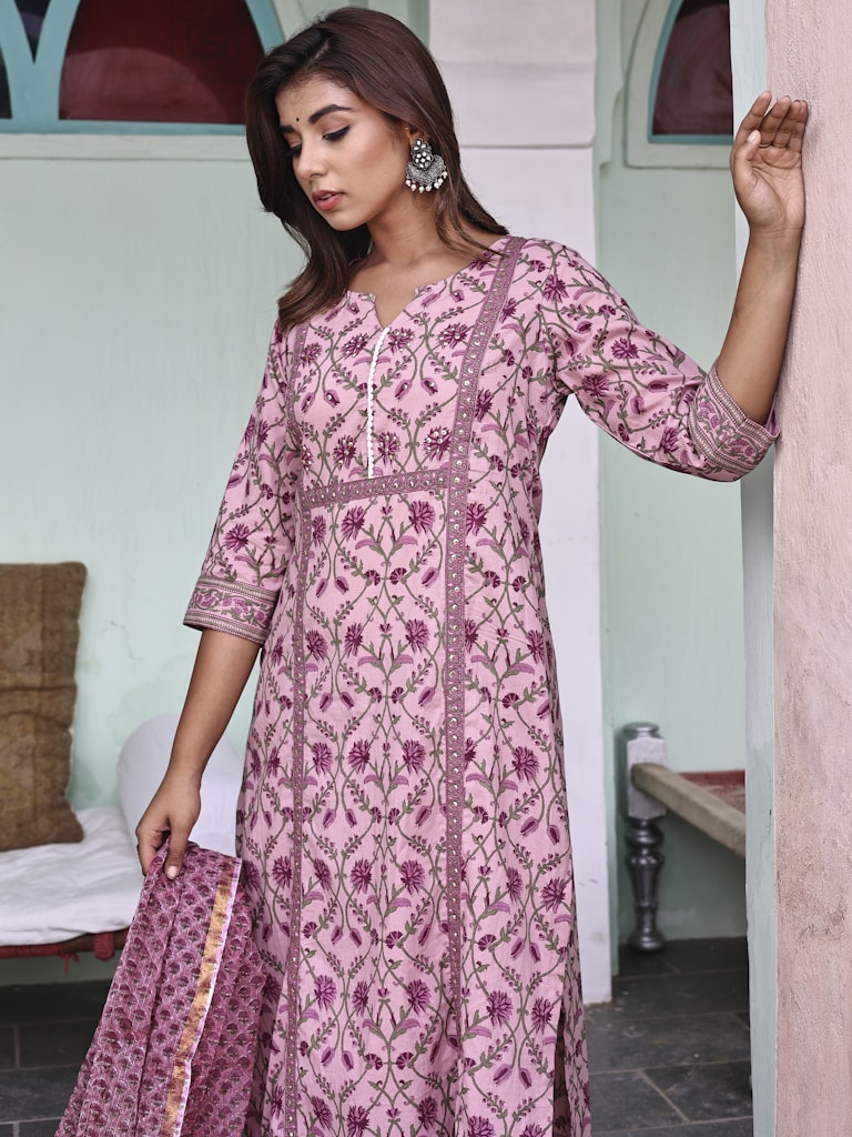 Blush Floral Kurti