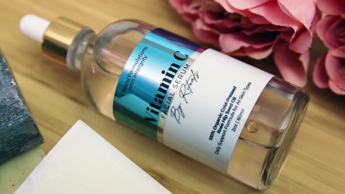 a bottle of perfume