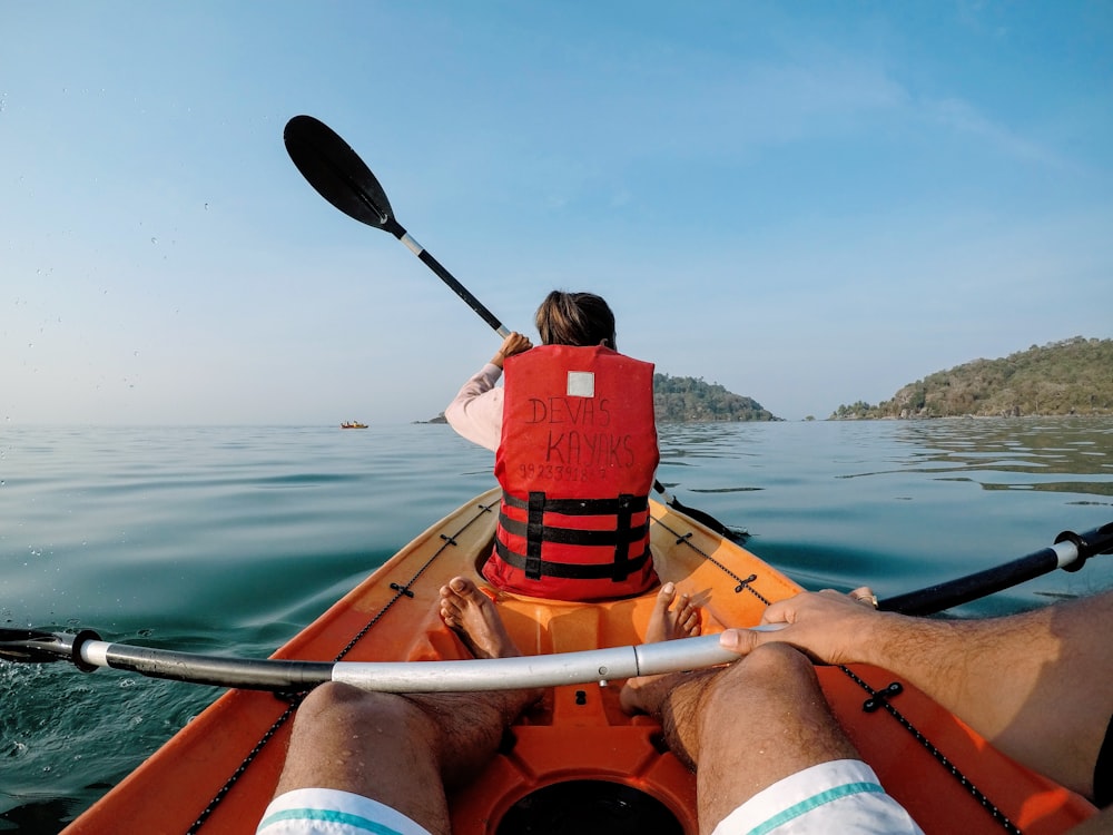 a person in a kayak