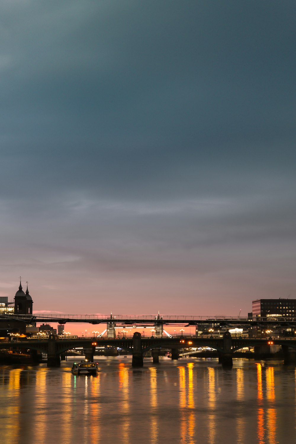 a bridge over a river