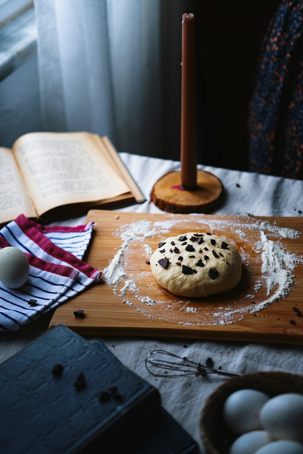 a cookie on a plate