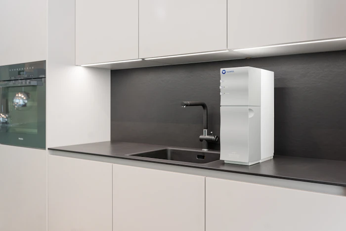 New RO purifier installation in kitchen