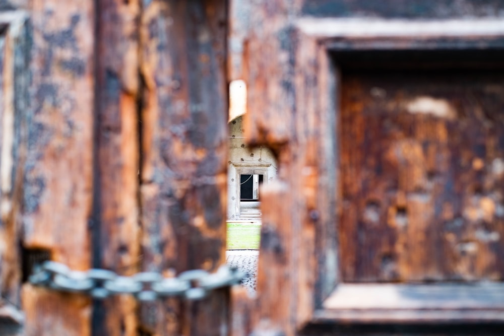 a window in a building