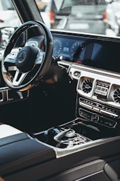 the interior of a car