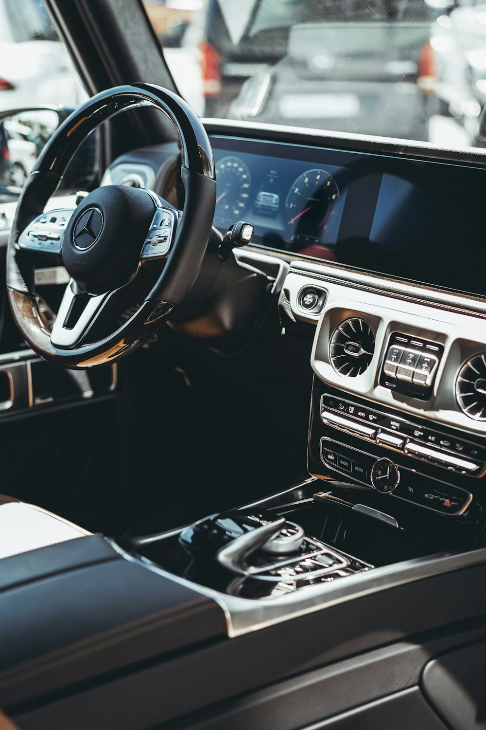 the interior of a car