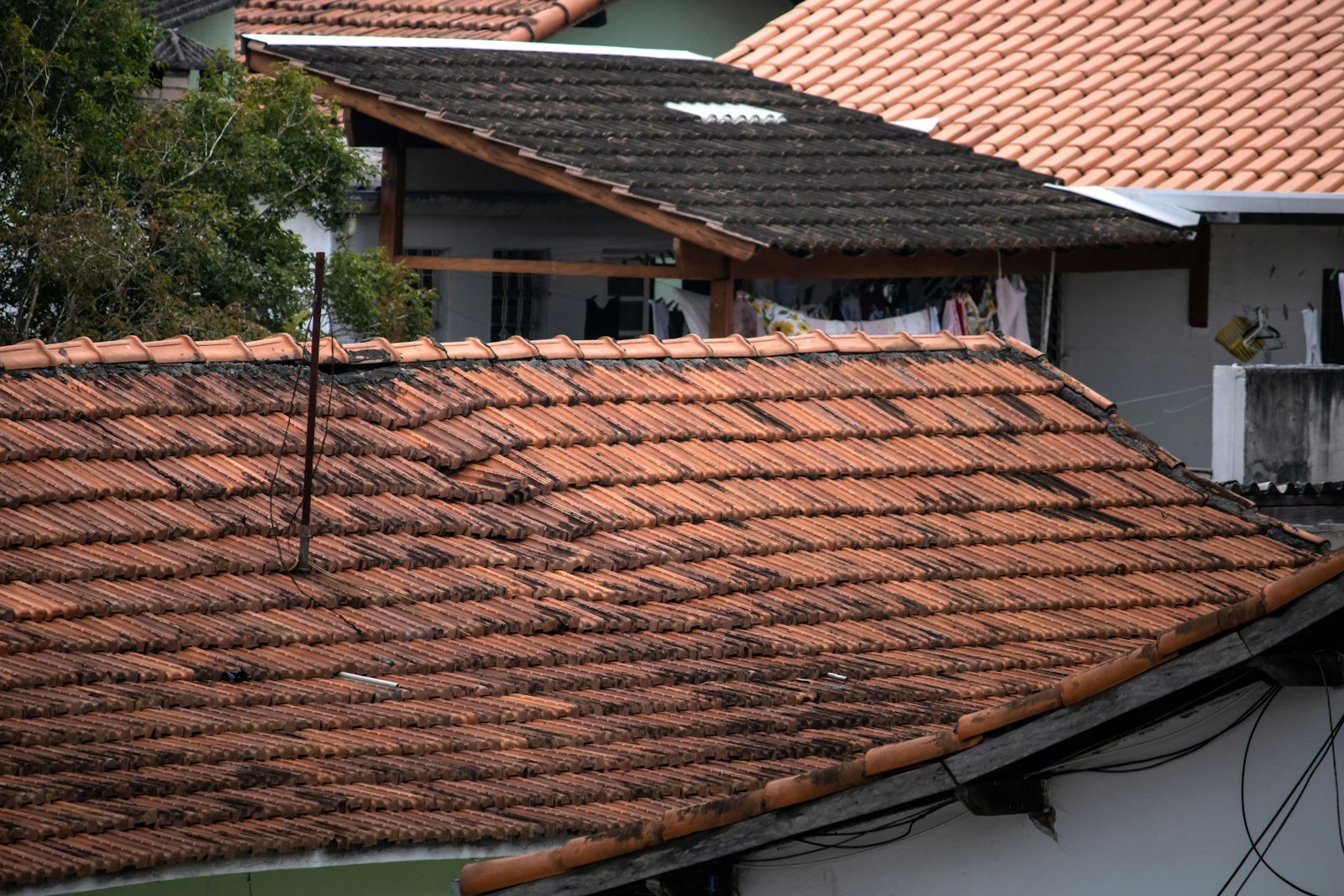 Damaged roof requiring urgent repair