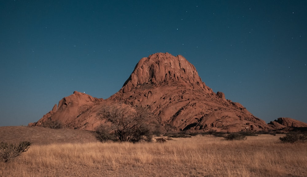 a large red rock formation