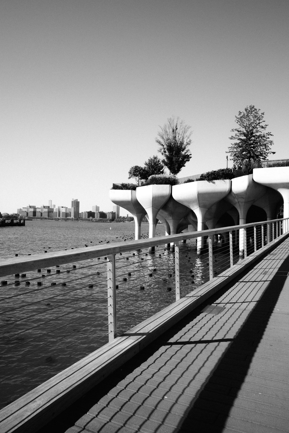 a bridge over a river