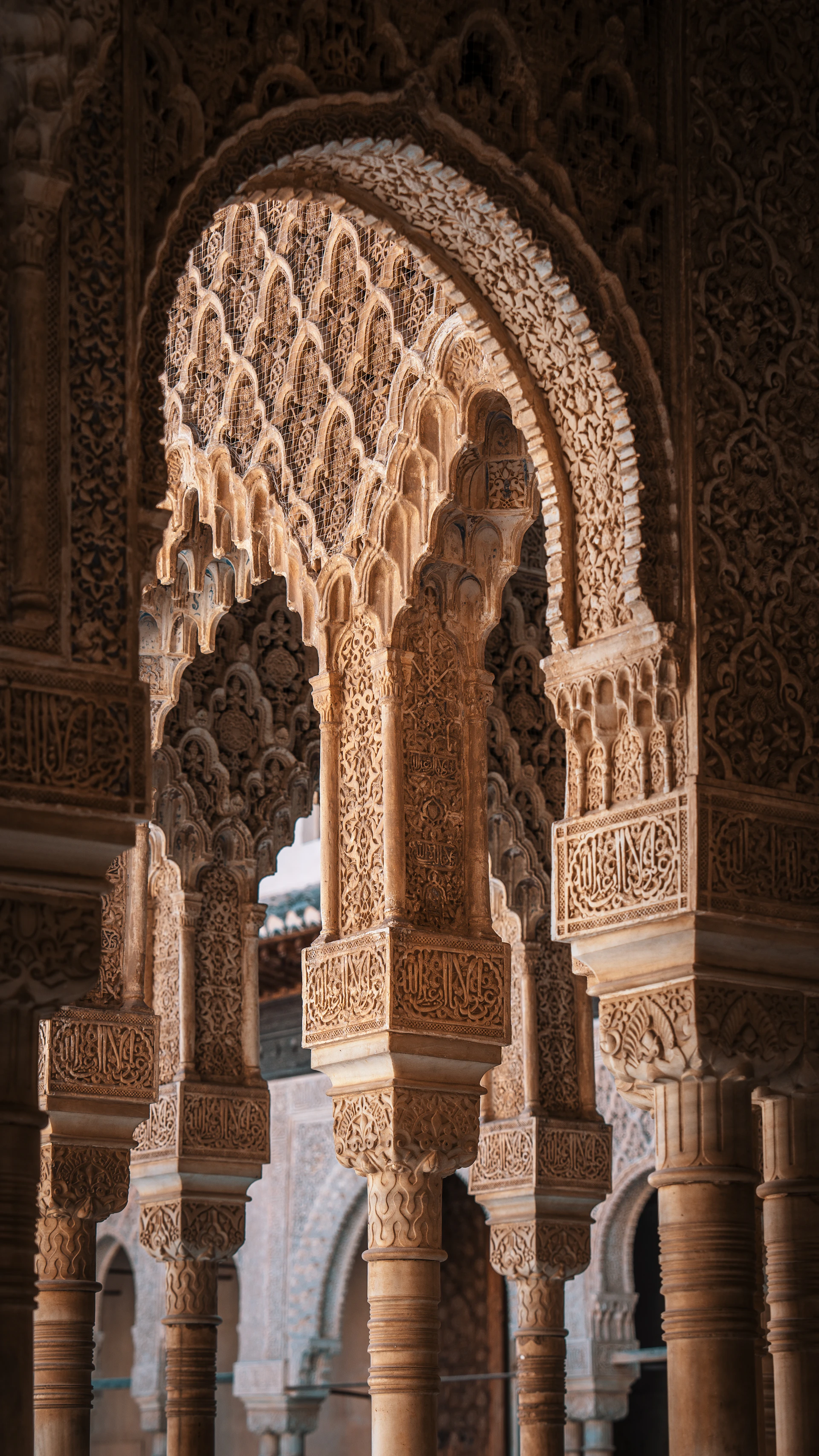 a large ornate building with columns