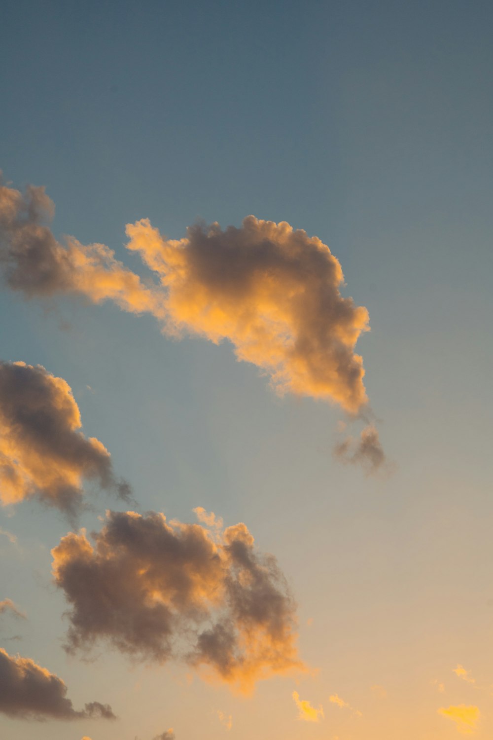 a group of clouds in the sky