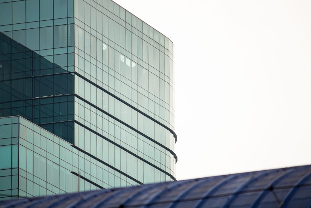 a building with glass windows