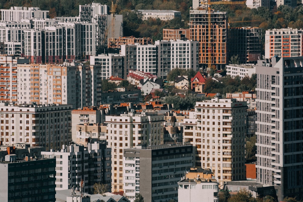 a city with many buildings