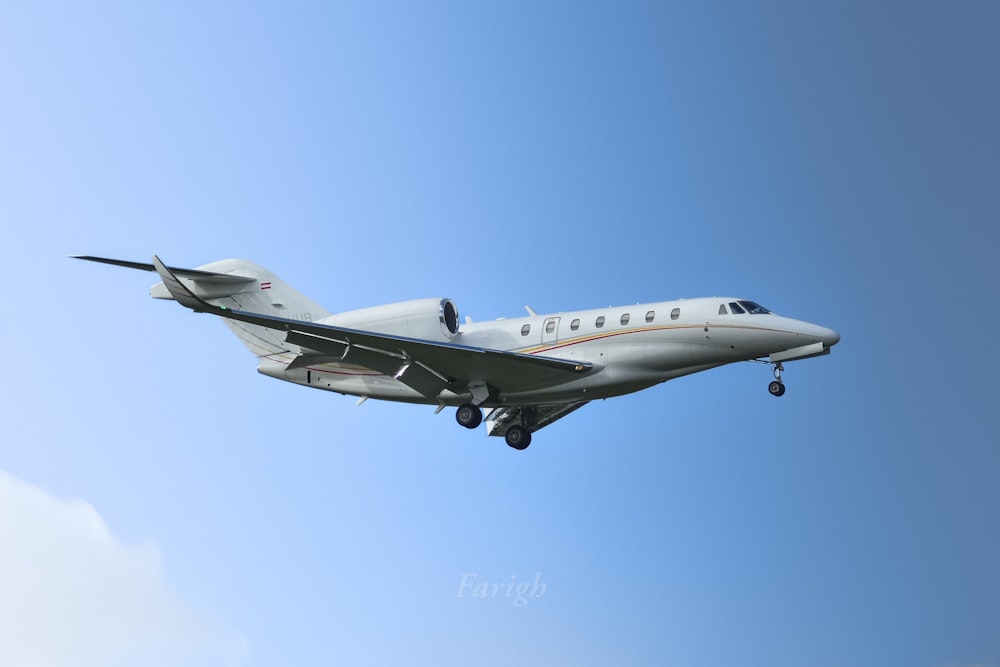 a large airplane flying in the sky